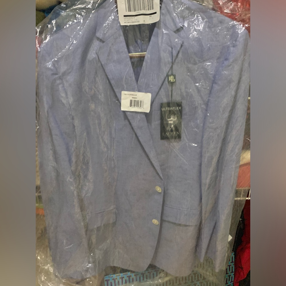 Ralph Lauren Polo Ultra Flex Two Button Blazer Sport Jacket 46R